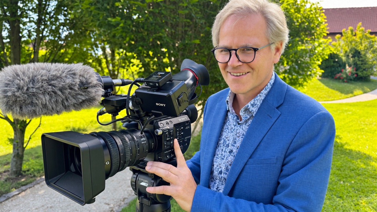 Josef Sinzinger hinter der Kamera